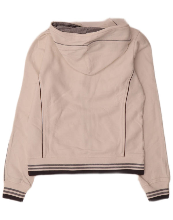 Maglione con cappuccio e zip da donna Champion UK 14 Cotone color block bianco medio