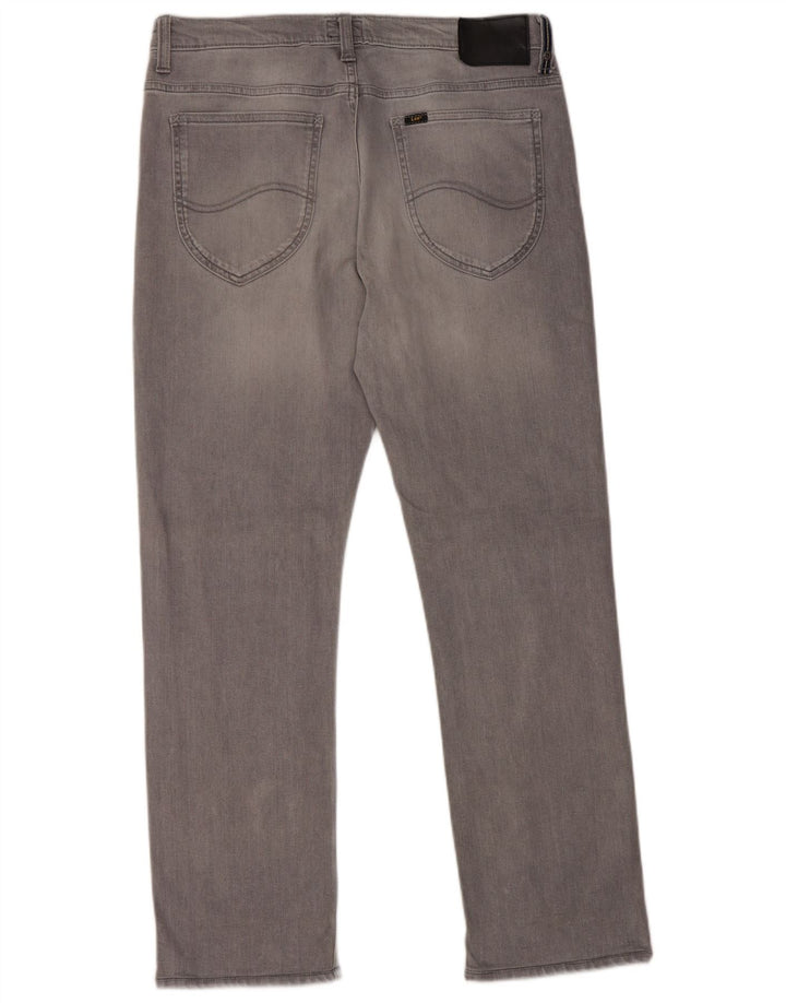 Jeans dritti da uomo LEE W32 L29 cotone grigio
