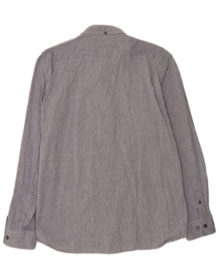 Camicia da uomo French Connection grande in cotone blu