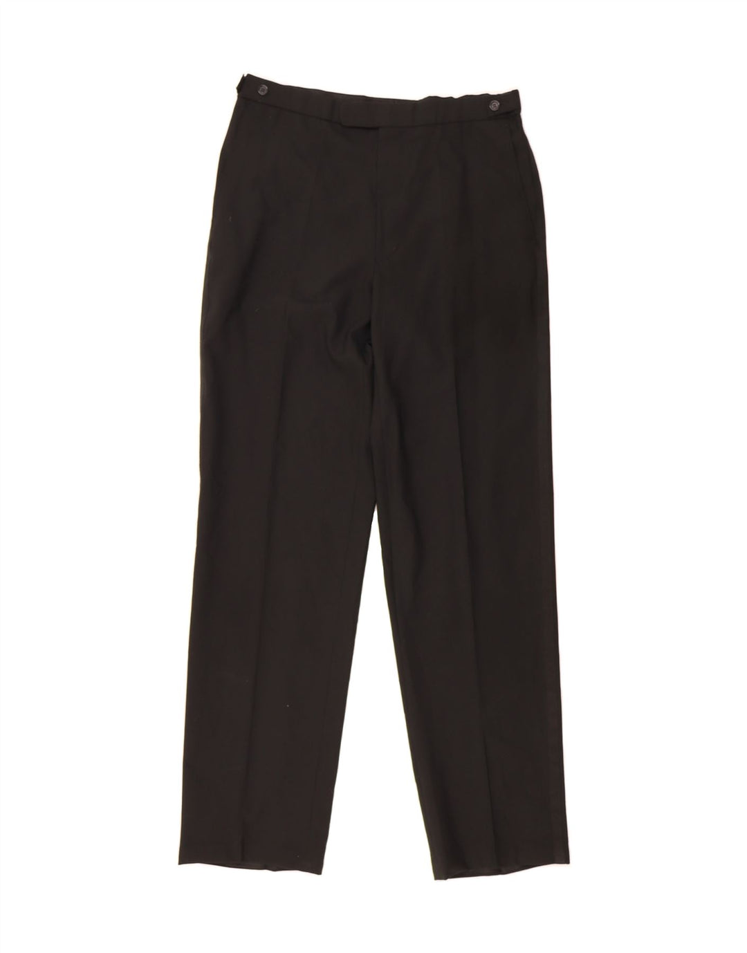 MARKS & SPENCER Womens Slim Suit Trousers W34 L33 Black Polyester Vintage Marks & Spencer and Second-Hand Marks & Spencer from Messina Hembry 