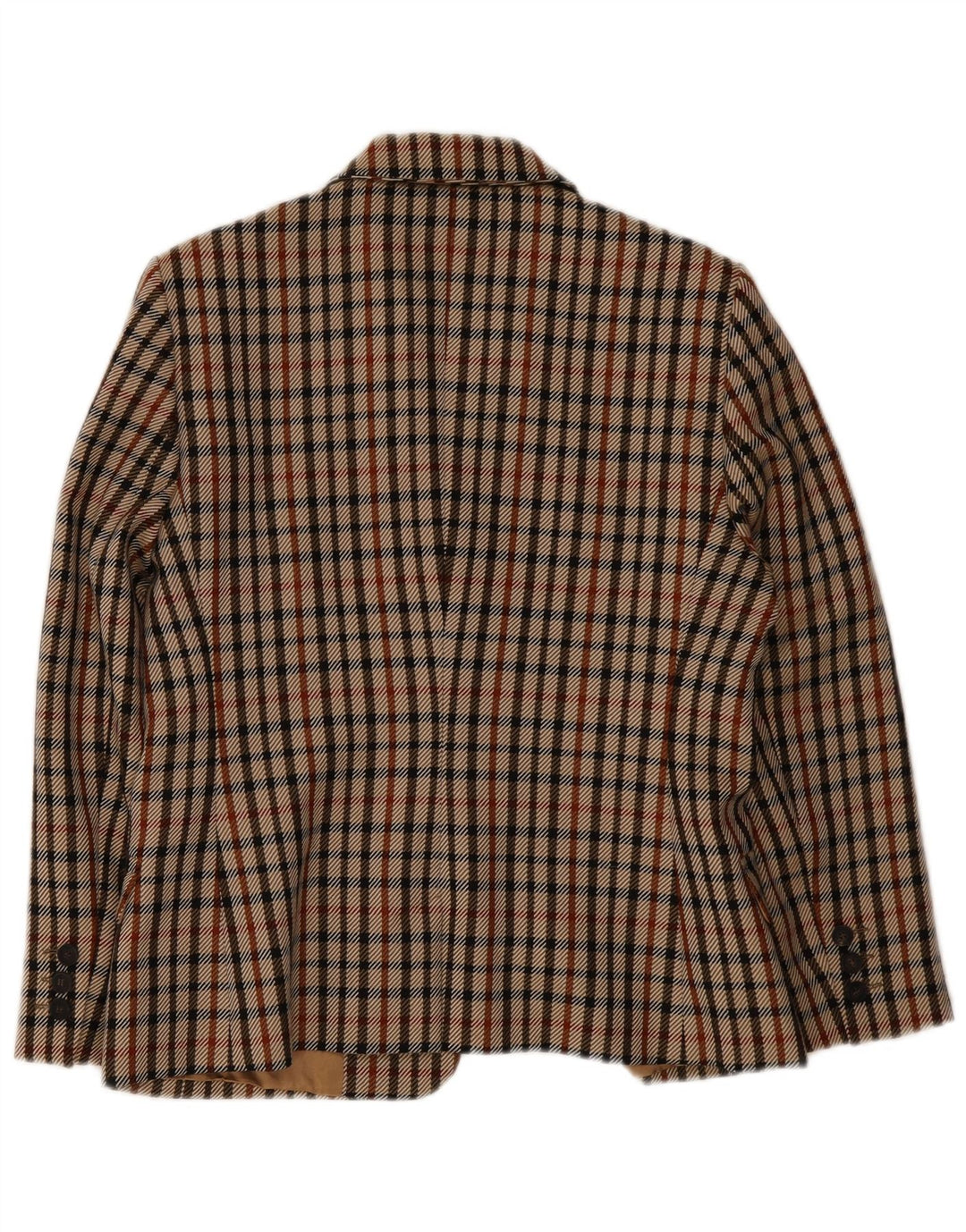 Giacca blazer da donna a 2 bottoni DAKS UK 14 medio a quadri multicolore