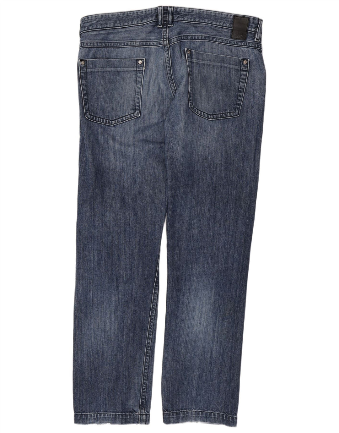 Jeans dritti da uomo HUGO BOSS W38 L34 cotone blu
