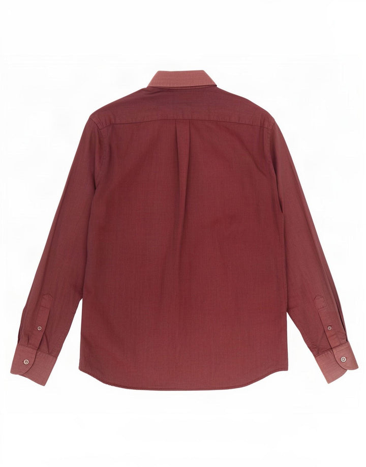 Camicia da uomo Harmont & Blaine in cotone bordeaux medio
