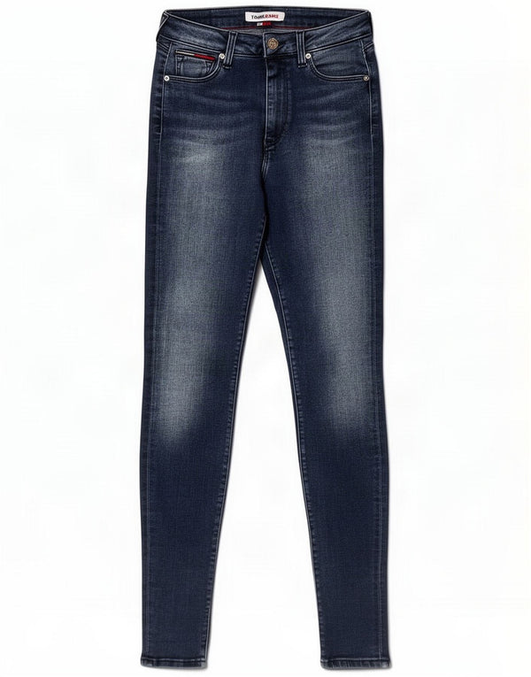 Tommy Hilfiger Uomo Jeans skinny W26 L32 Blu Cotone