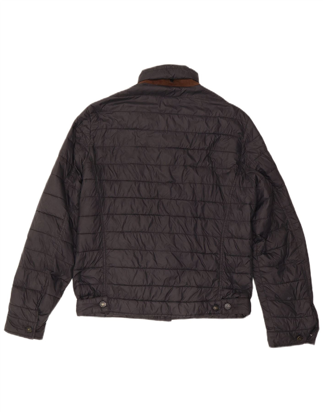 MASSIMO DUTTI Giacca imbottita da uomo UK 40 Large Poliestere nero