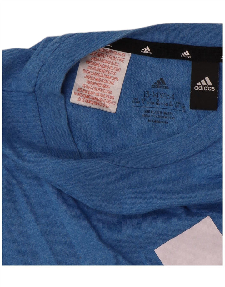 T-shirt grafica ADIDAS per ragazzi 13-14 anni Blu
