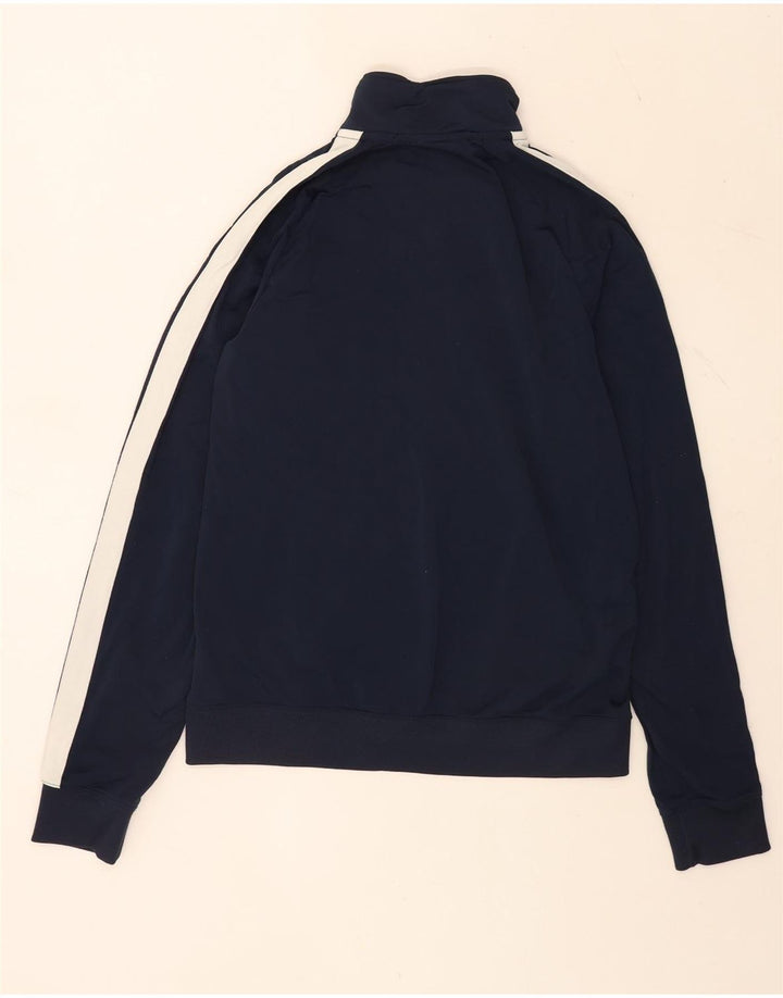 Giacca superiore della tuta da uomo Nike, poliestere color block medio blu navy