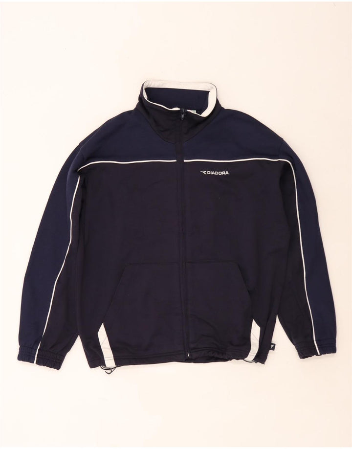Giacca da tuta da uomo Diadora UK 38 Medium Blu Navy Colourblock