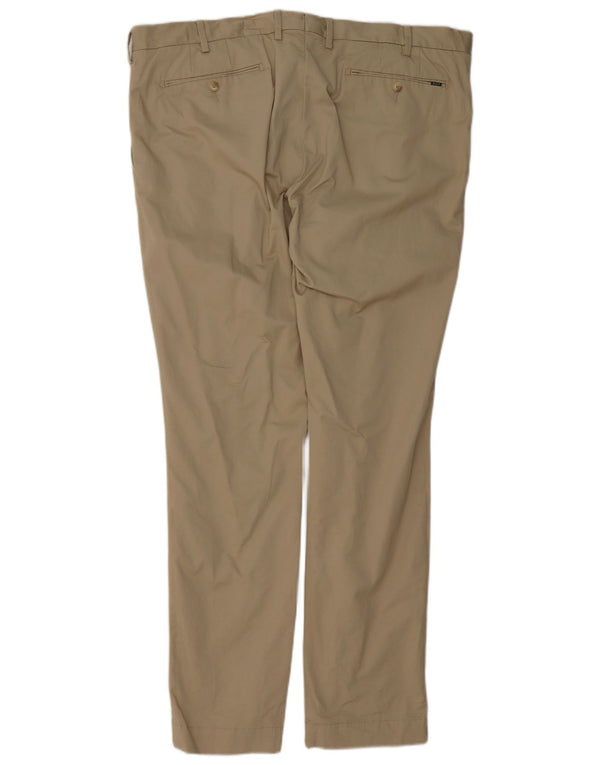 Pantaloni chino slim fit elasticizzati da uomo Polo Ralph Lauren W40 L32 in cotone beige