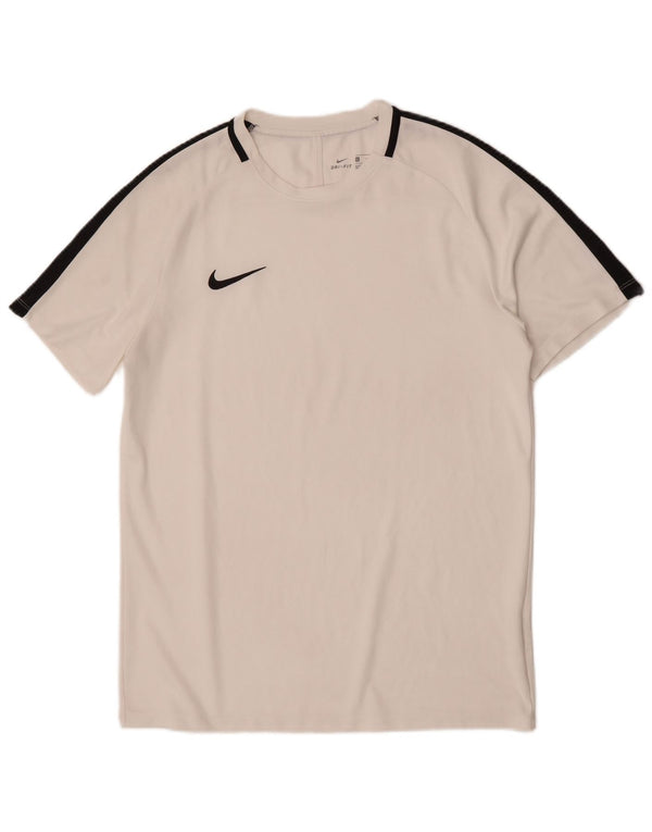 T-shirt Nike Dri Fit da uomo, grande, in poliestere color block bianco
