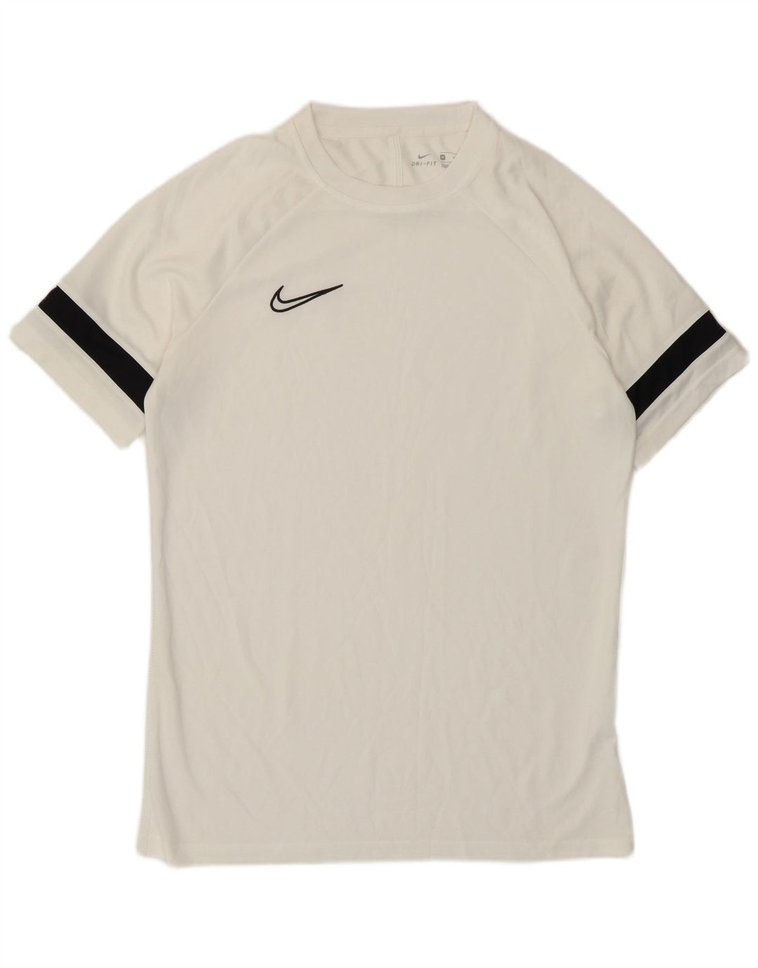 T-shirt Nike Dri Fit da uomo, top in poliestere color block bianco medio