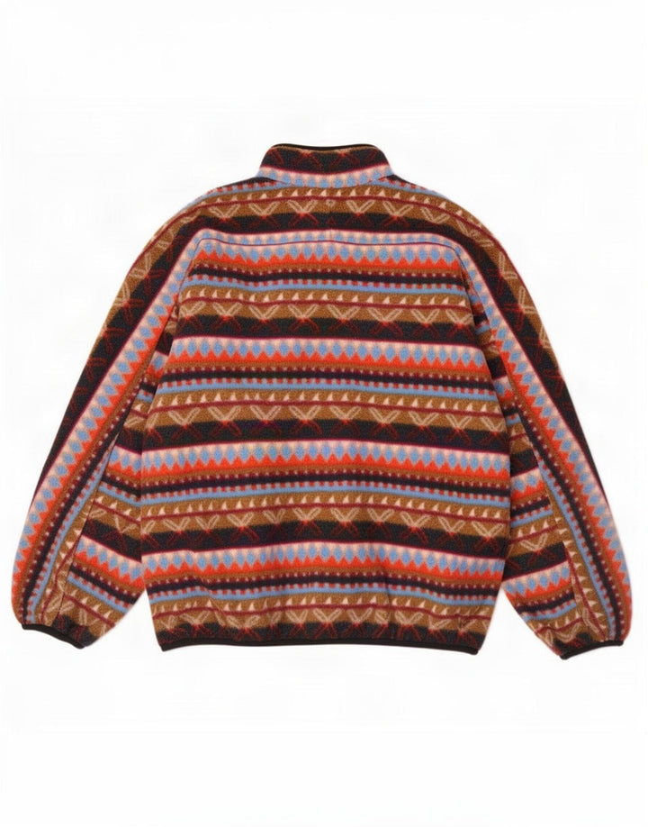 Giacca in pile da uomo Invicta UK 40 Grande poliestere geometrico multicolore