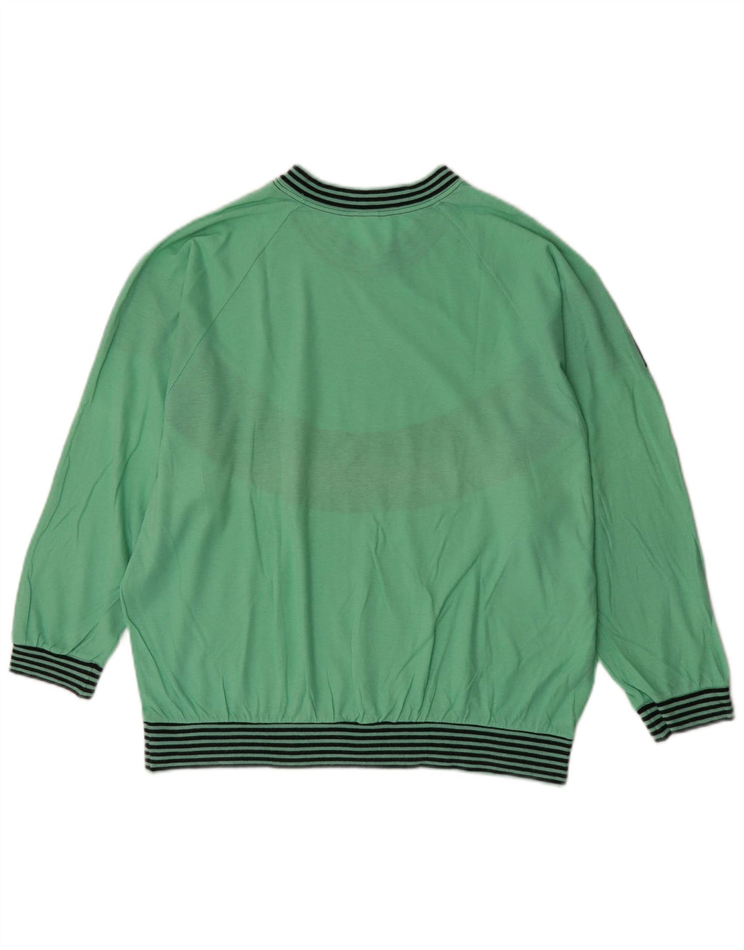 Felpa da donna Huber maglione EU 40 verde medio color block retrò