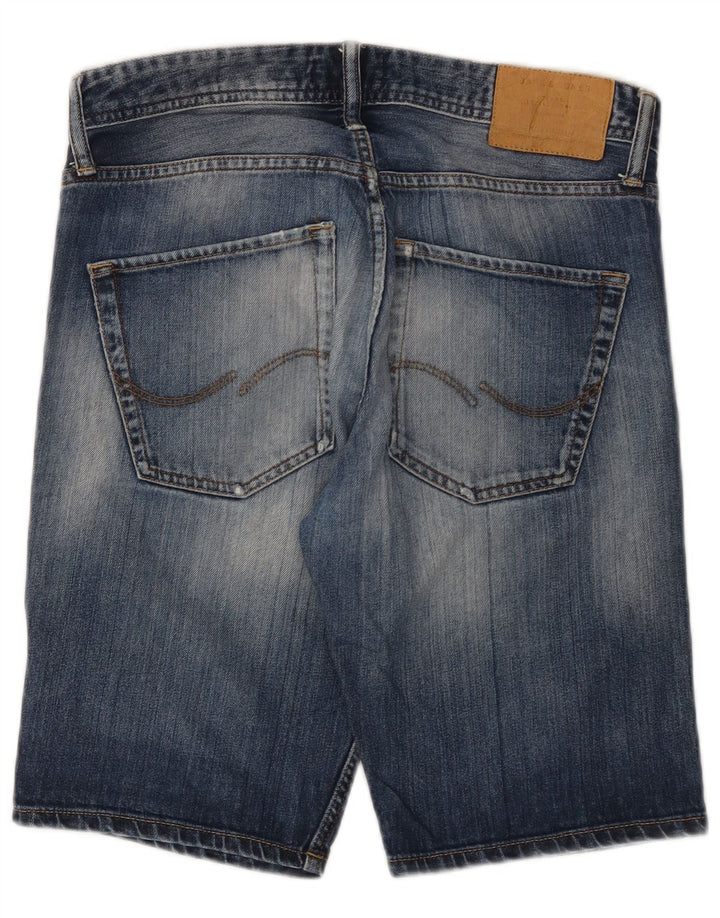 Pantaloncini di jeans vestibilità regolare da uomo Jack & Jones piccoli W32 cotone blu