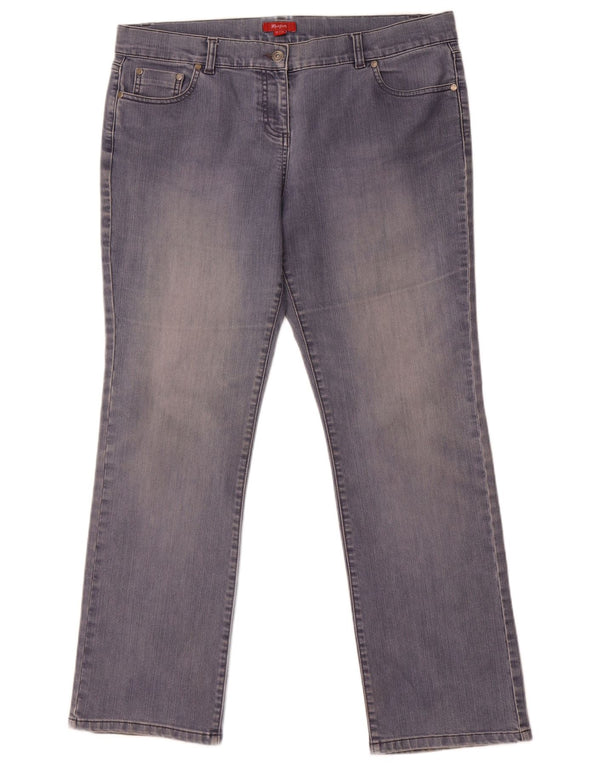 Jeans dritti da donna Monsoon UK 16 Large W38 L31 Cotone blu