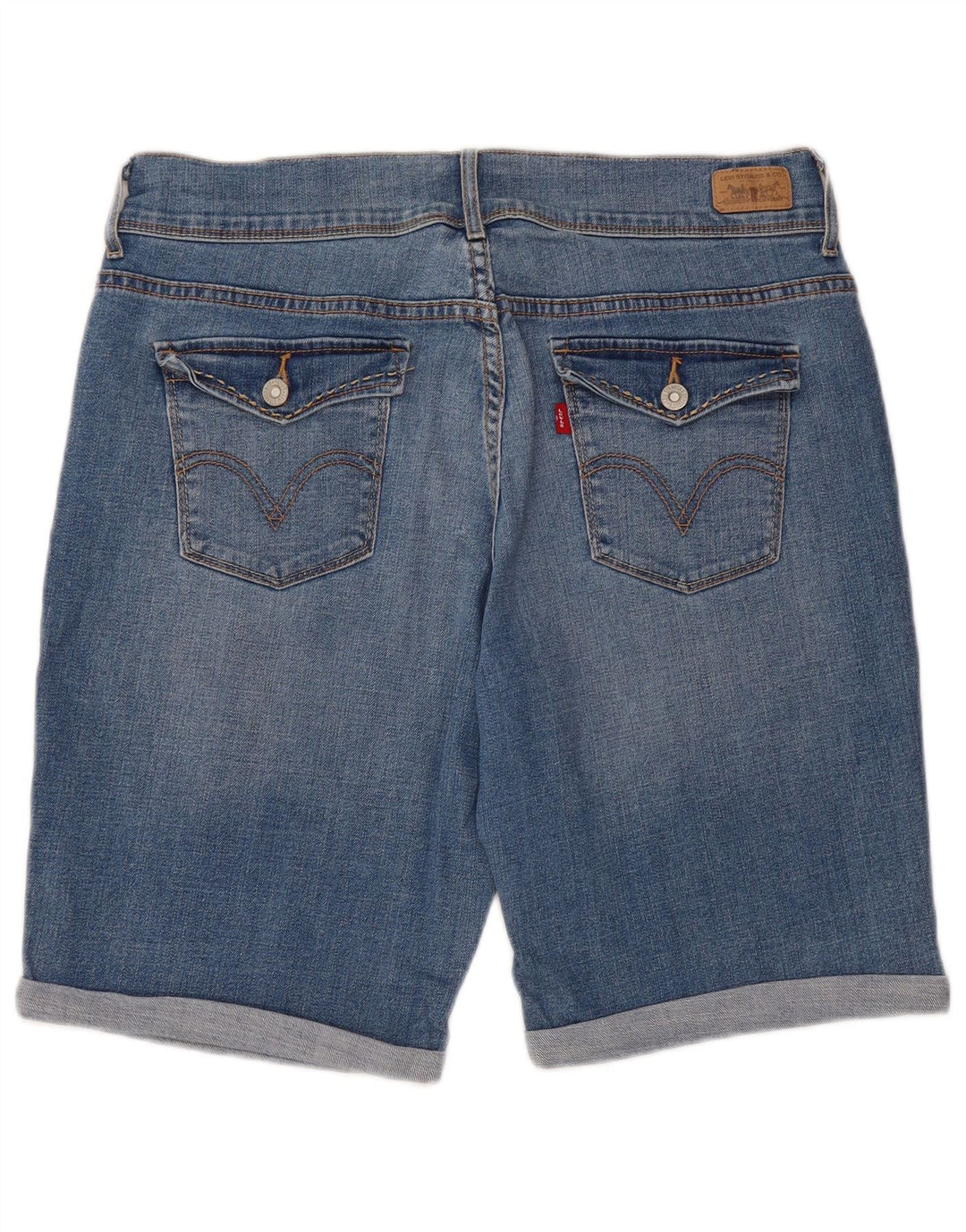 LEVI'S Bermuda in denim 515 da donna W32 grande blu