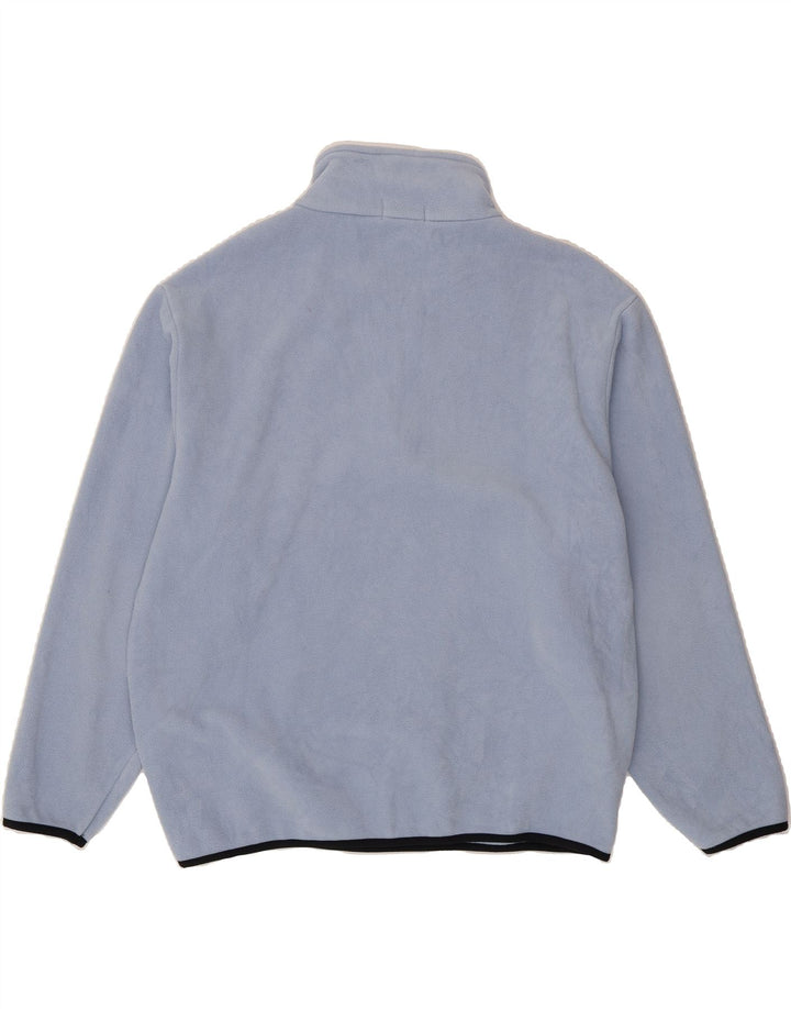 NAUTICA Mens Zip Neck Fleece Jumper Large Blue Polyester Vintage Nautica and Second-Hand Nautica from Messina Hembry 