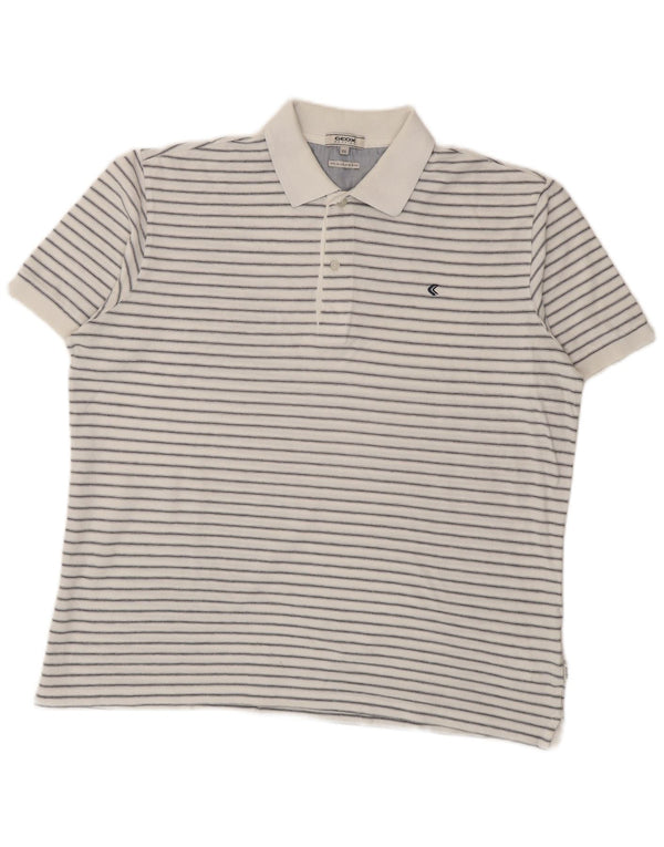 Polo Geox Uomo Respira 2XL Cotone a Righe Bianche
