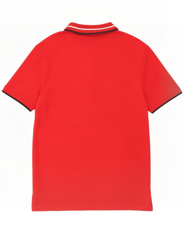 Polo da uomo Guess a righe grandi rosse
