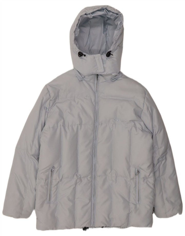 Giacca imbottita con cappuccio da donna ELHO UK 14 grande poliestere blu
