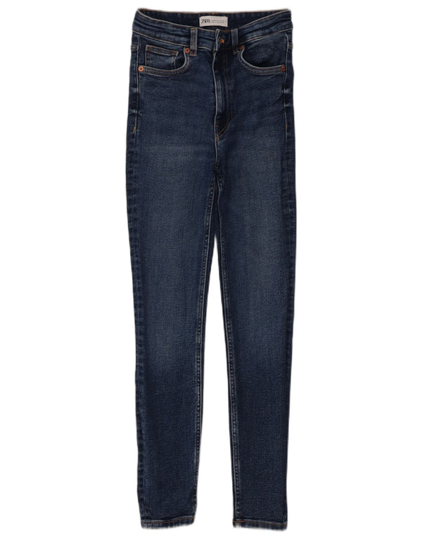 Jeans skinny da donna Zara EU 34 2XS W24 L27 Cotone blu