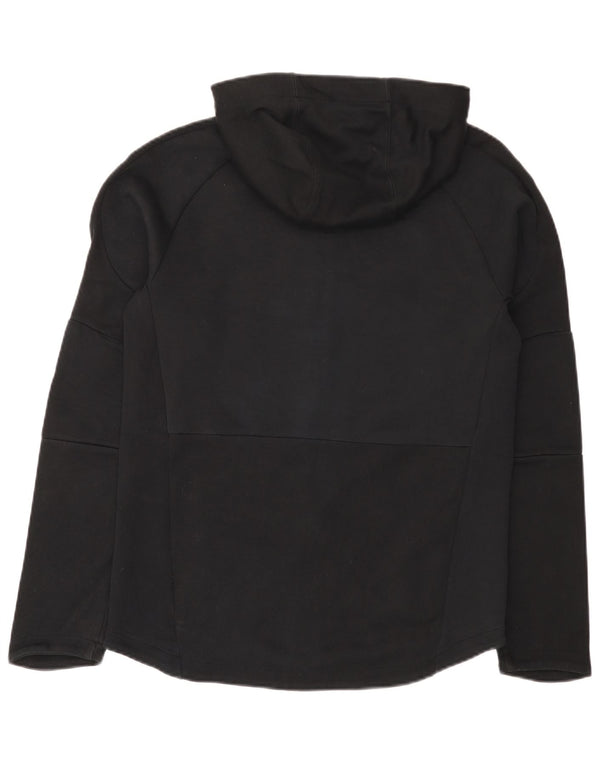 Felpa con cappuccio e zip da uomo Puma in cotone nero medio