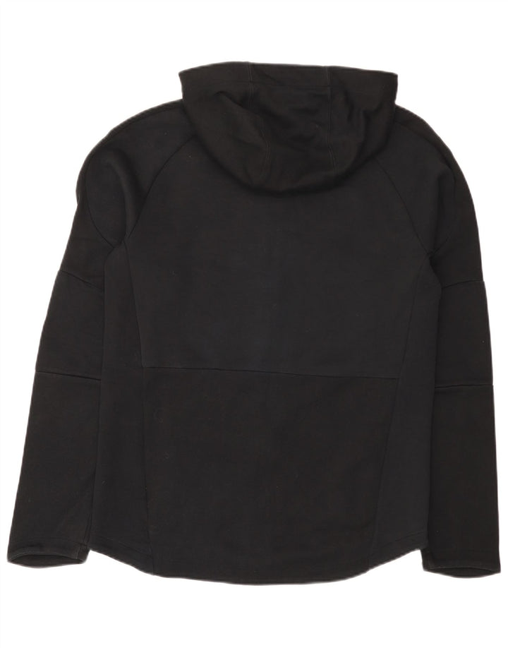 Felpa con cappuccio e zip da uomo Puma in cotone nero medio