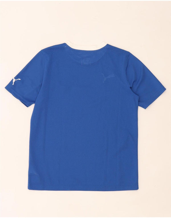 T-shirt grafica Puma Ragazzo Italia Top 13-14 anni Poliestere Blu