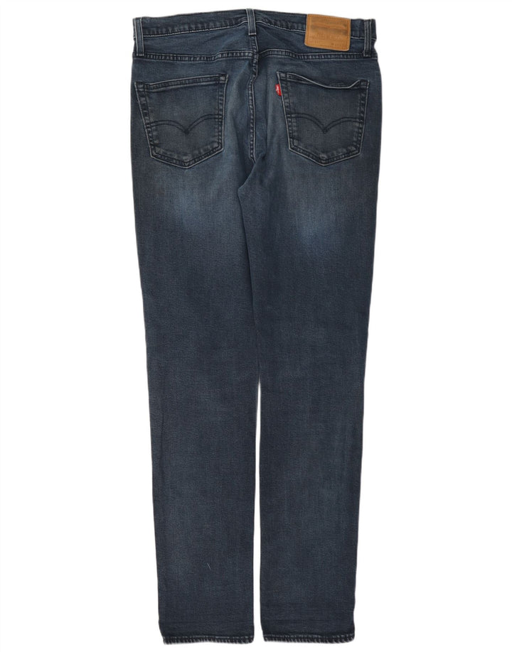 Jeans slim da uomo Levi's W34 L34 cotone blu navy