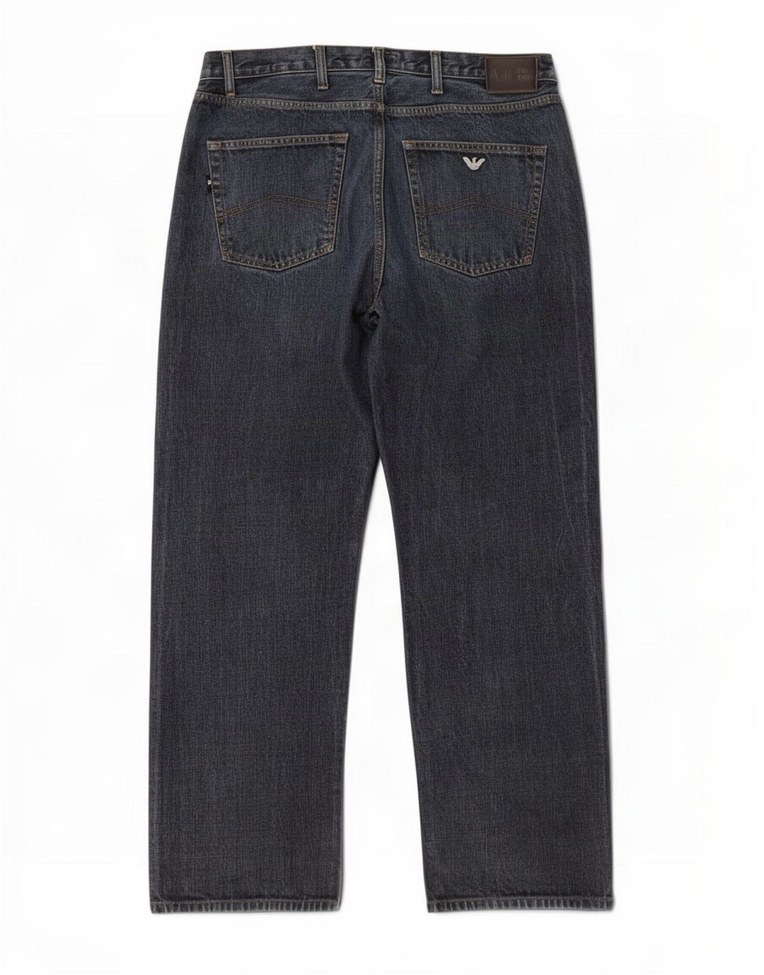 Jeans dritti da uomo Armani W36 L31 cotone blu navy