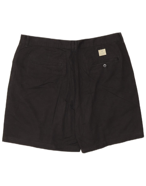 Pantaloncini chino a vita alta da donna Ralph Lauren US 16 2XL W34 cotone nero
