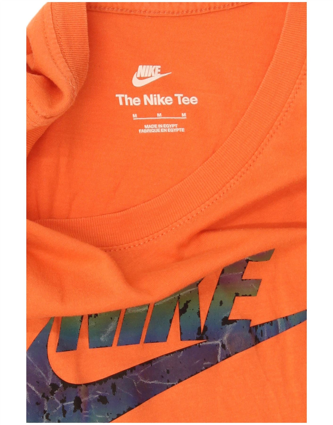 T-shirt grafica da uomo Nike Top in cotone arancione medio