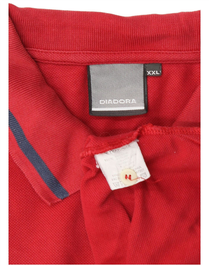 Polo Diadora Uomo 2XL Cotone Rosso