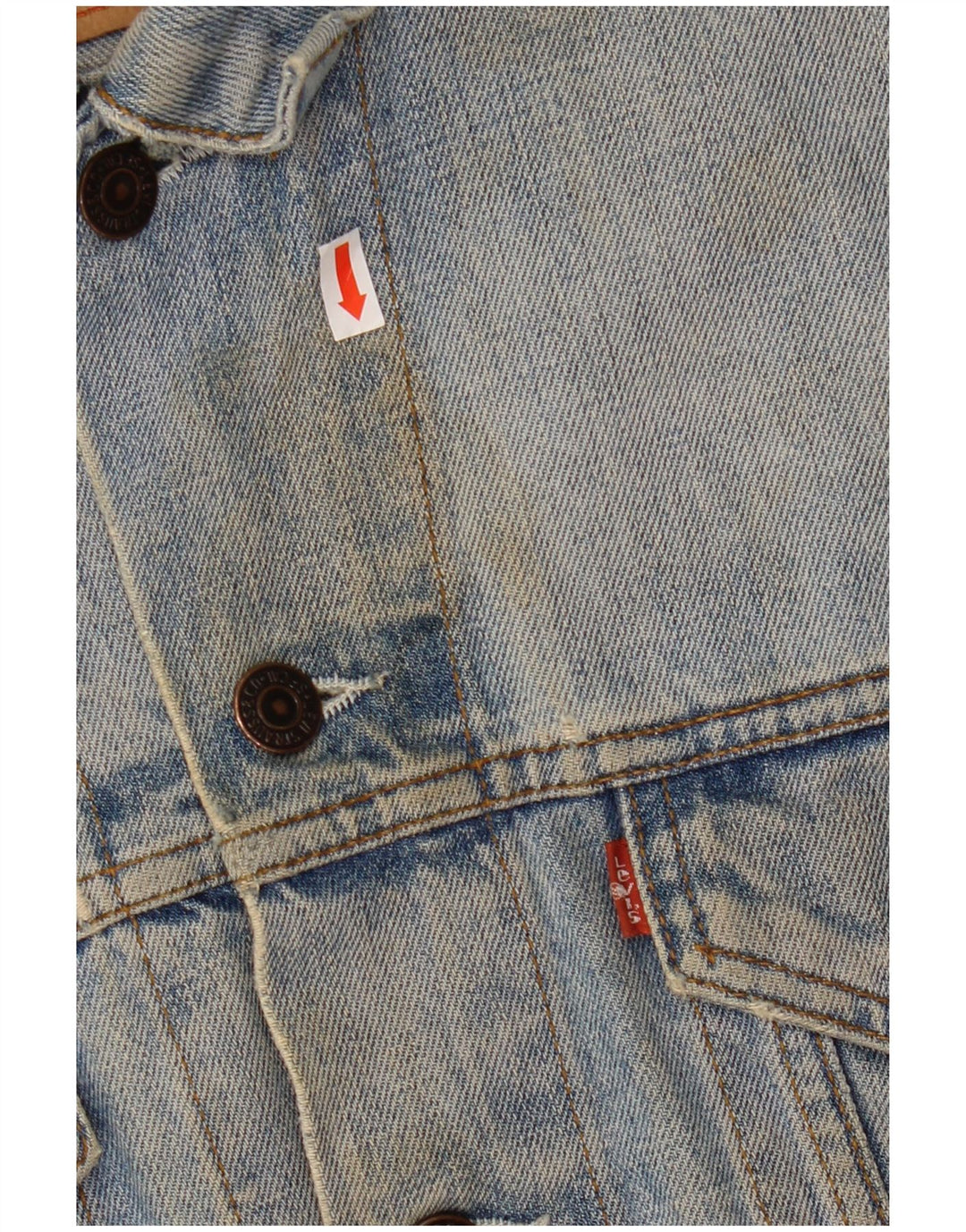 Giacca di jeans da uomo Levi's UK 40 grande cotone blu