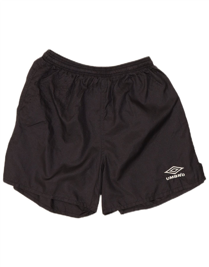 Pantaloncini sportivi da donna UMBRO UK 12 Medium Nero Argyle/Diamond Nylon