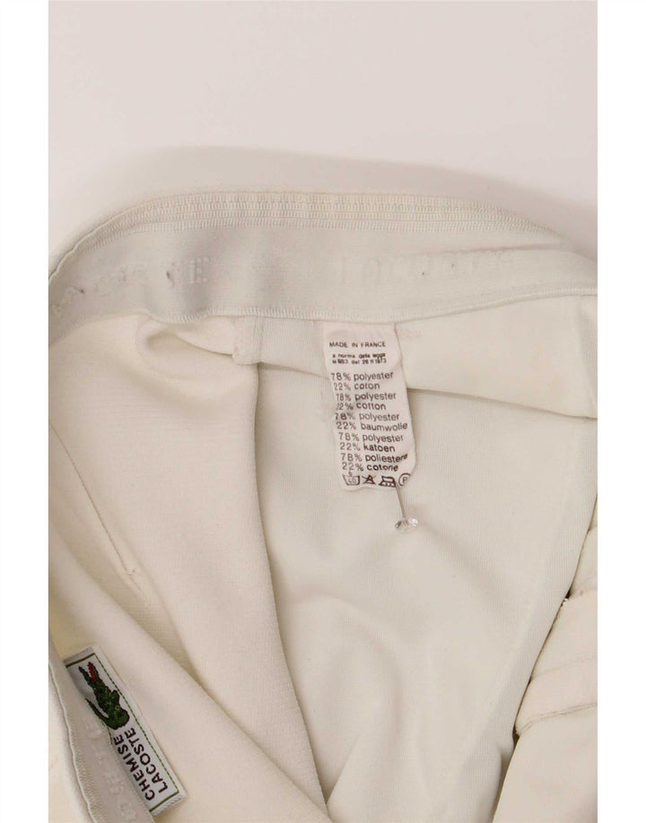 Pantaloncini da uomo Lacoste taglia 4 media W30 poliestere bianco