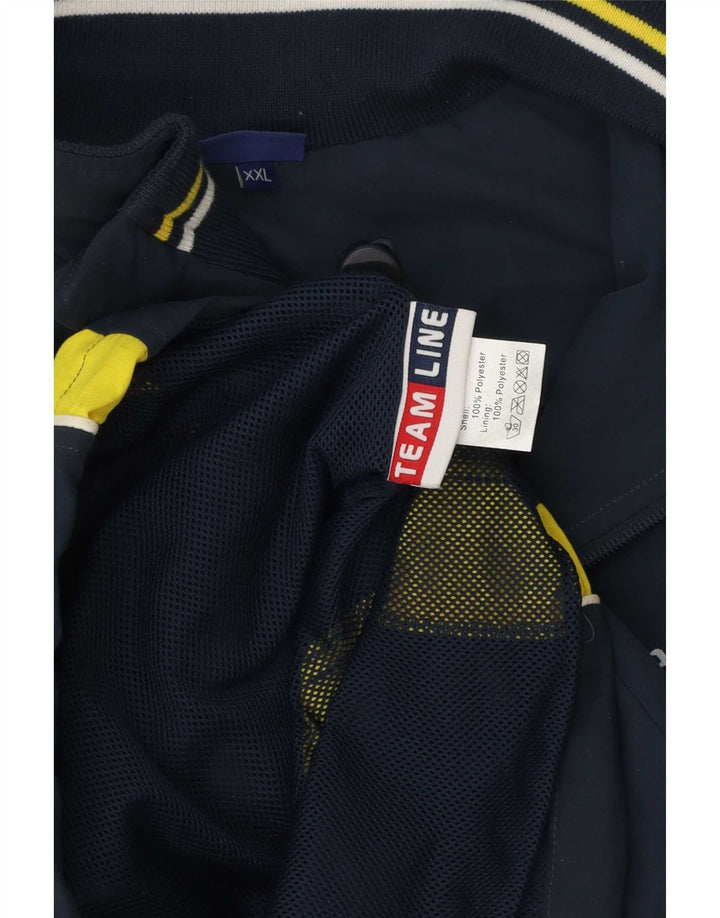 Giacca sportiva da uomo con grafica Asics 2XL Poliestere color block blu navy