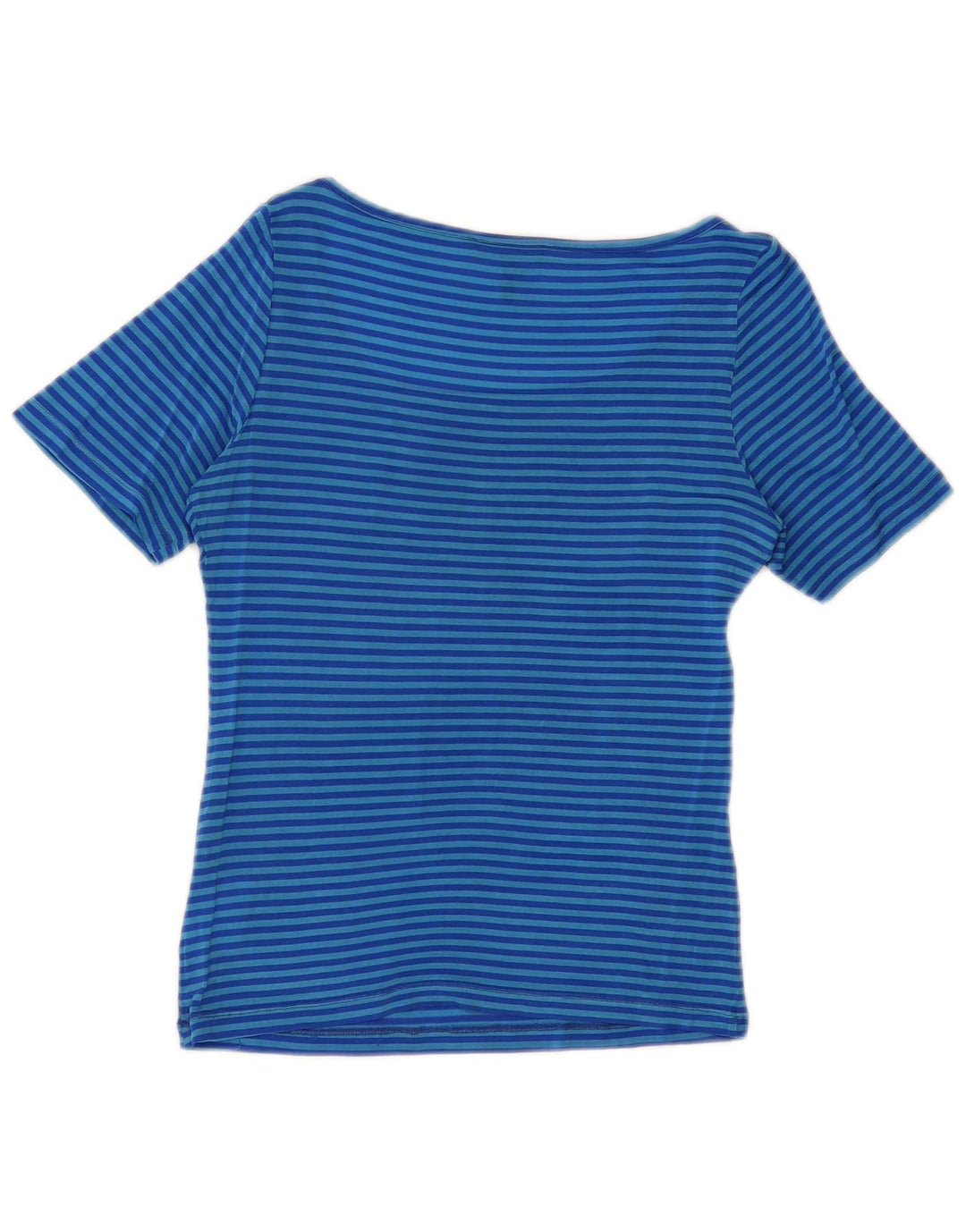 T-shirt da donna Roccobarocco Top US 8 Acetato a righe blu medio
