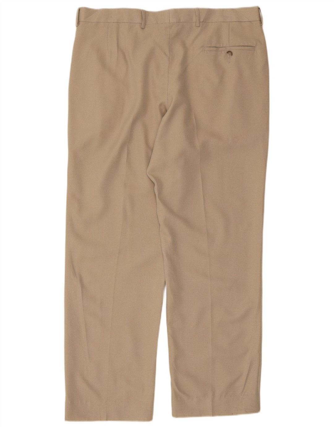 Pantaloni da abito dritti da uomo Marks & Spencer W34 L31 Beige