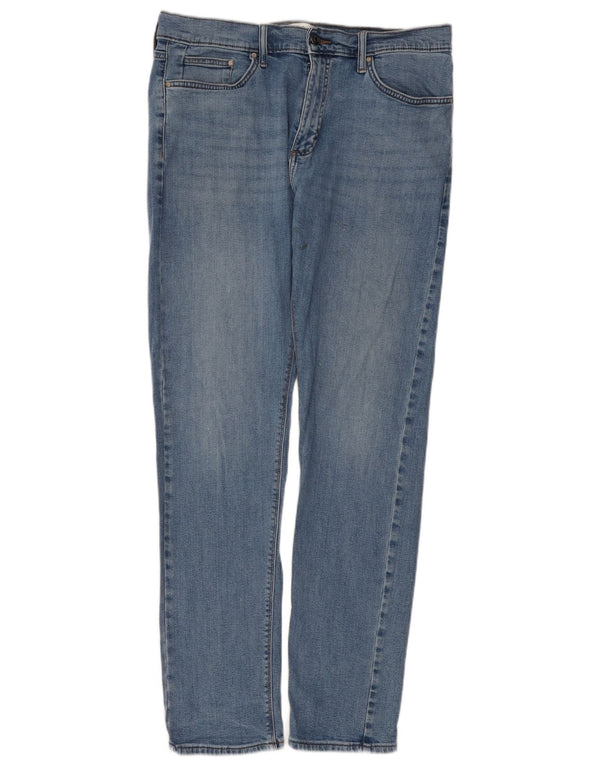 Jeans slim da uomo Marks & Spencer W34 L33 cotone blu