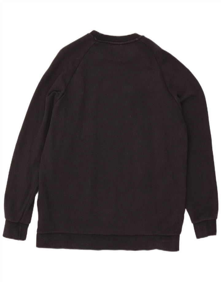 Felpa grafica da uomo Adidas Maglione grande cotone nero