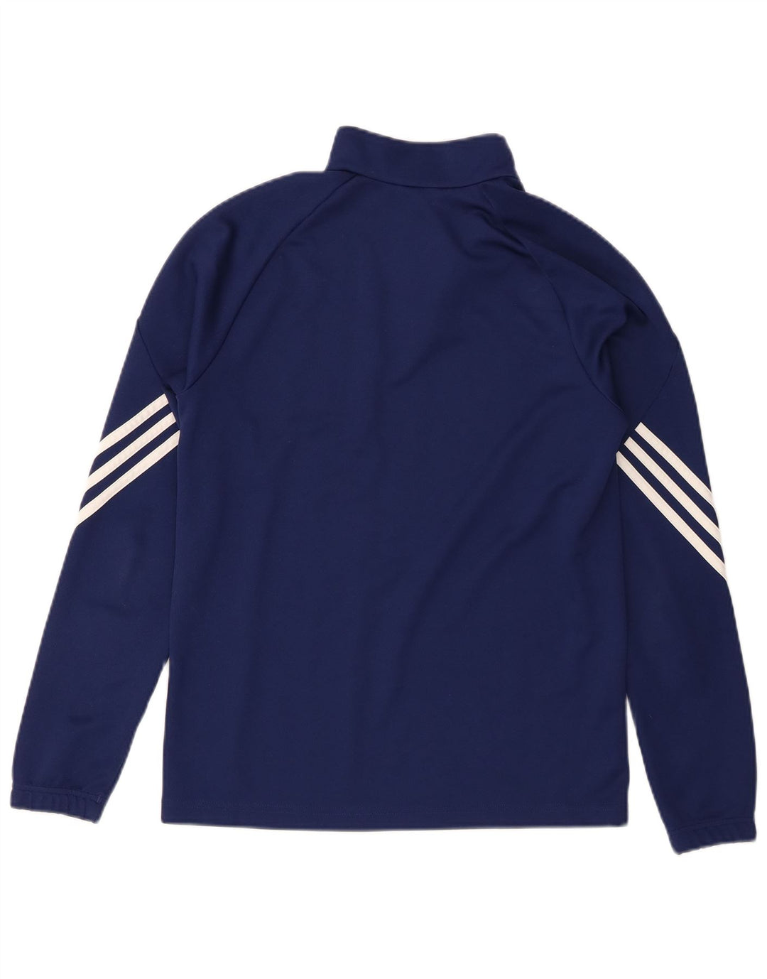 Top della tuta pullover Adidas Climalite da ragazzo 13-14 anni XL Blu navy
