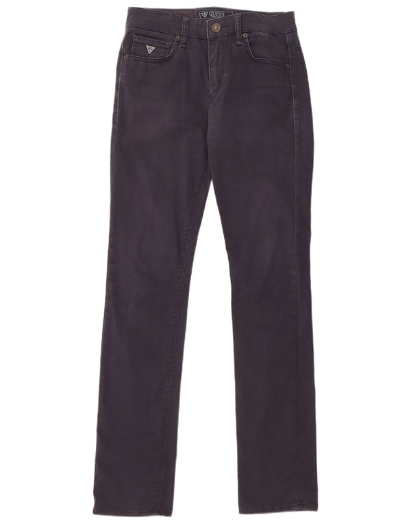 Pantaloni casual slim da uomo Guess W28 L34 cotone blu navy