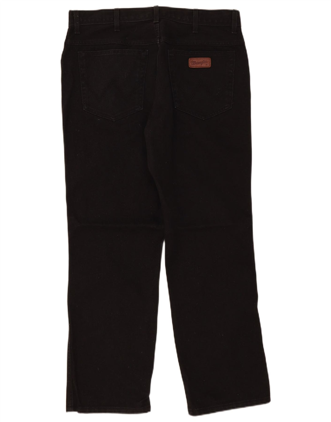 Jeans dritti da uomo Wrangler vestibilità regolare W36 L30 cotone nero