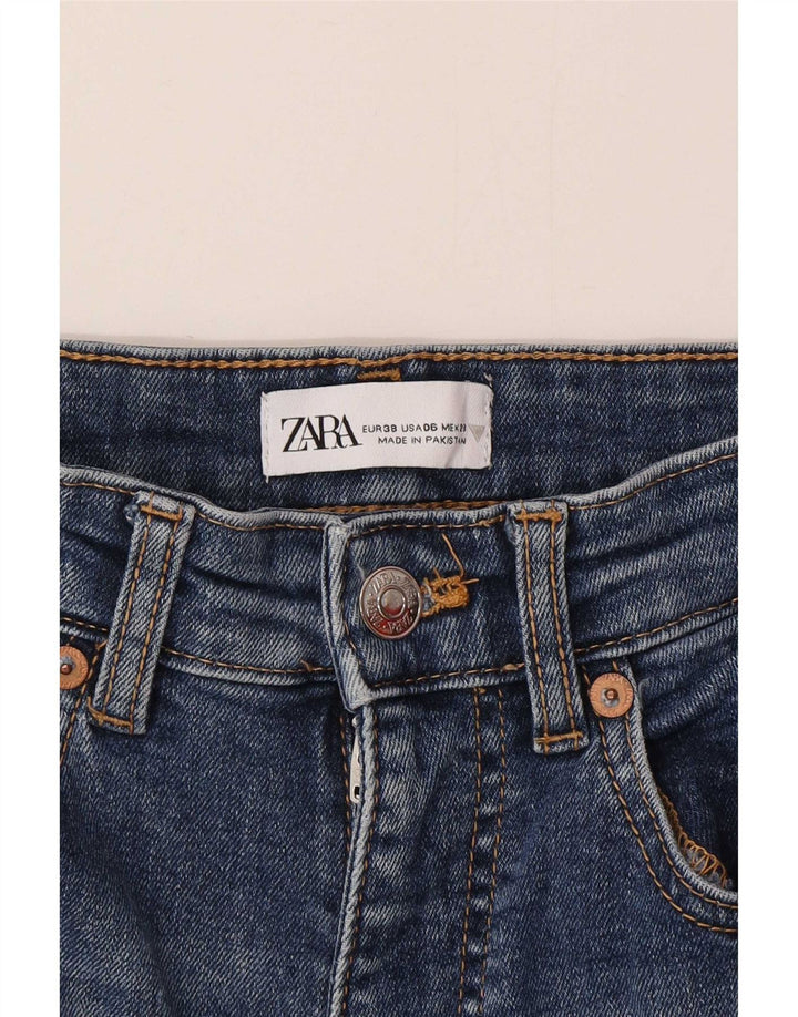 Jeans Bootcut da donna Zara EU 38 Small W28 L26 Blu