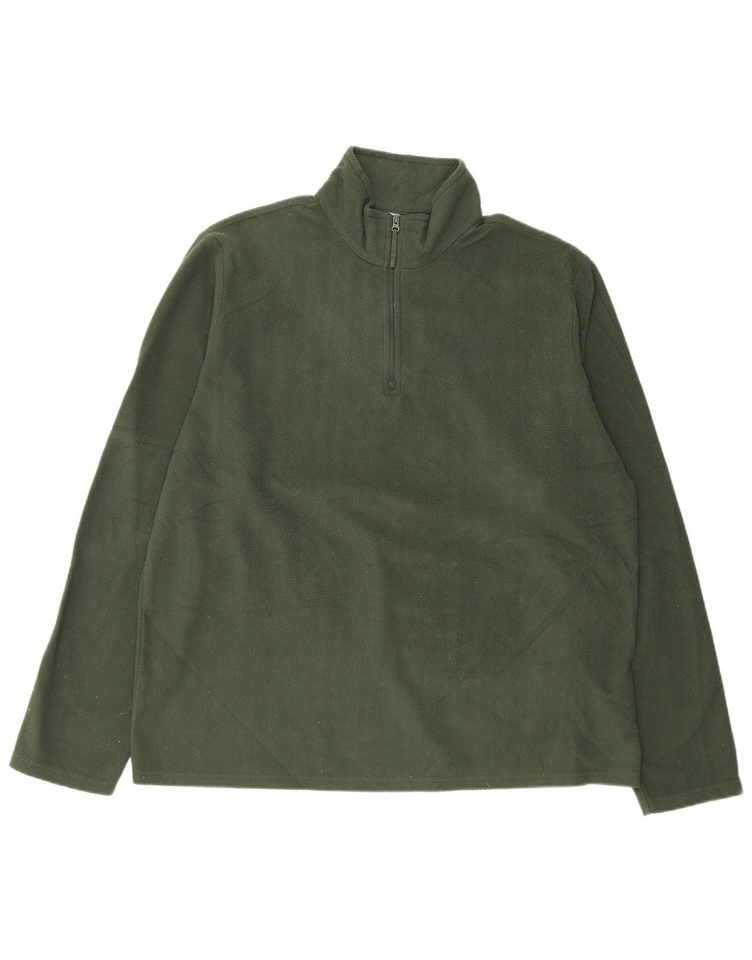 Maglione in pile da uomo con collo e zip Mountain Warehouse XL verde poliestere