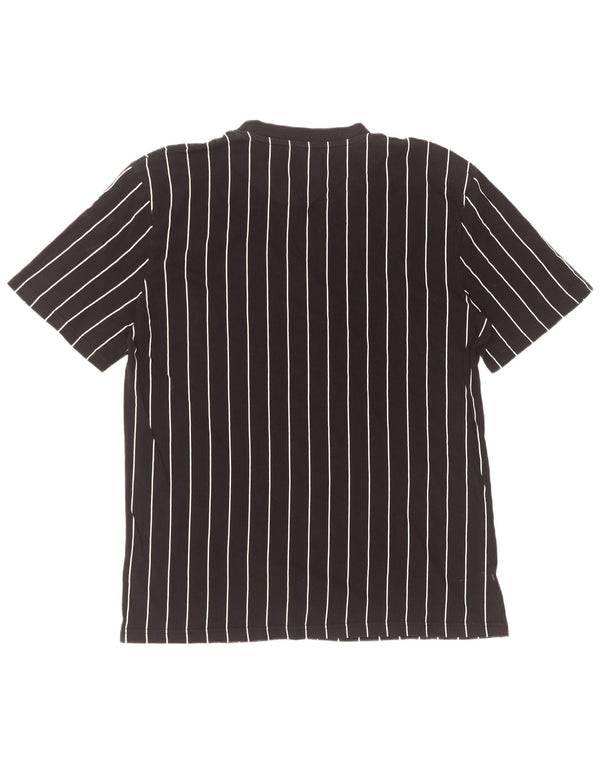 T-shirt grafica da uomo Karl Kani Top in cotone a righe nere grandi