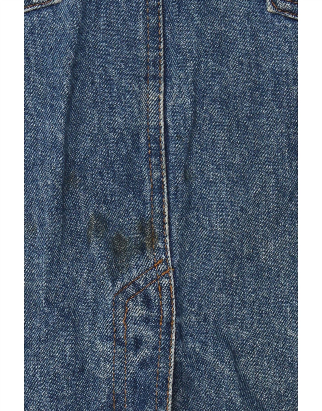 Gonna di jeans da donna VINTAGE W30 Cuore di cotone blu medio