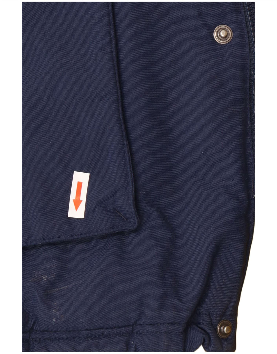 Cappotto imbottito con cappuccio da uomo Adidas UK 40 grande poliestere blu navy