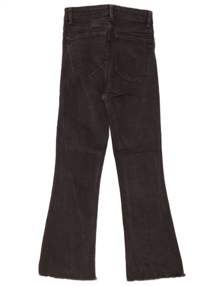 Jeans Bootcut da Donna ZARA EU 34 2XS W24 L26 Nero